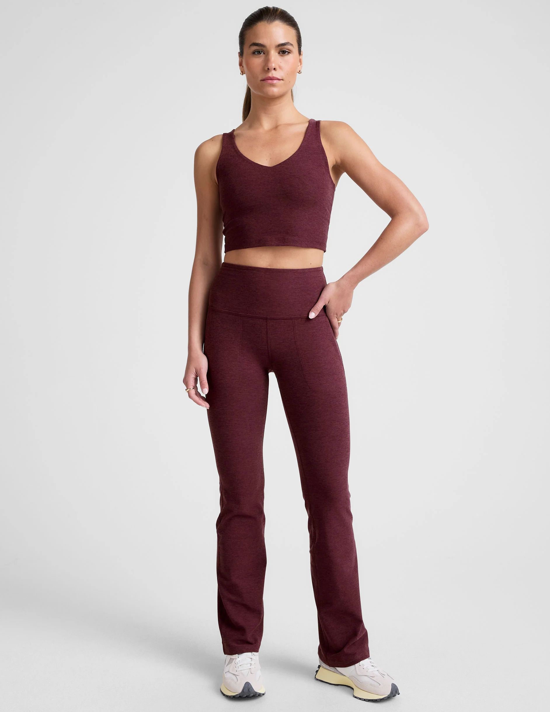 Spacedye™ High Waisted Practice Pocket Bootcut Pant 31" - Image 8