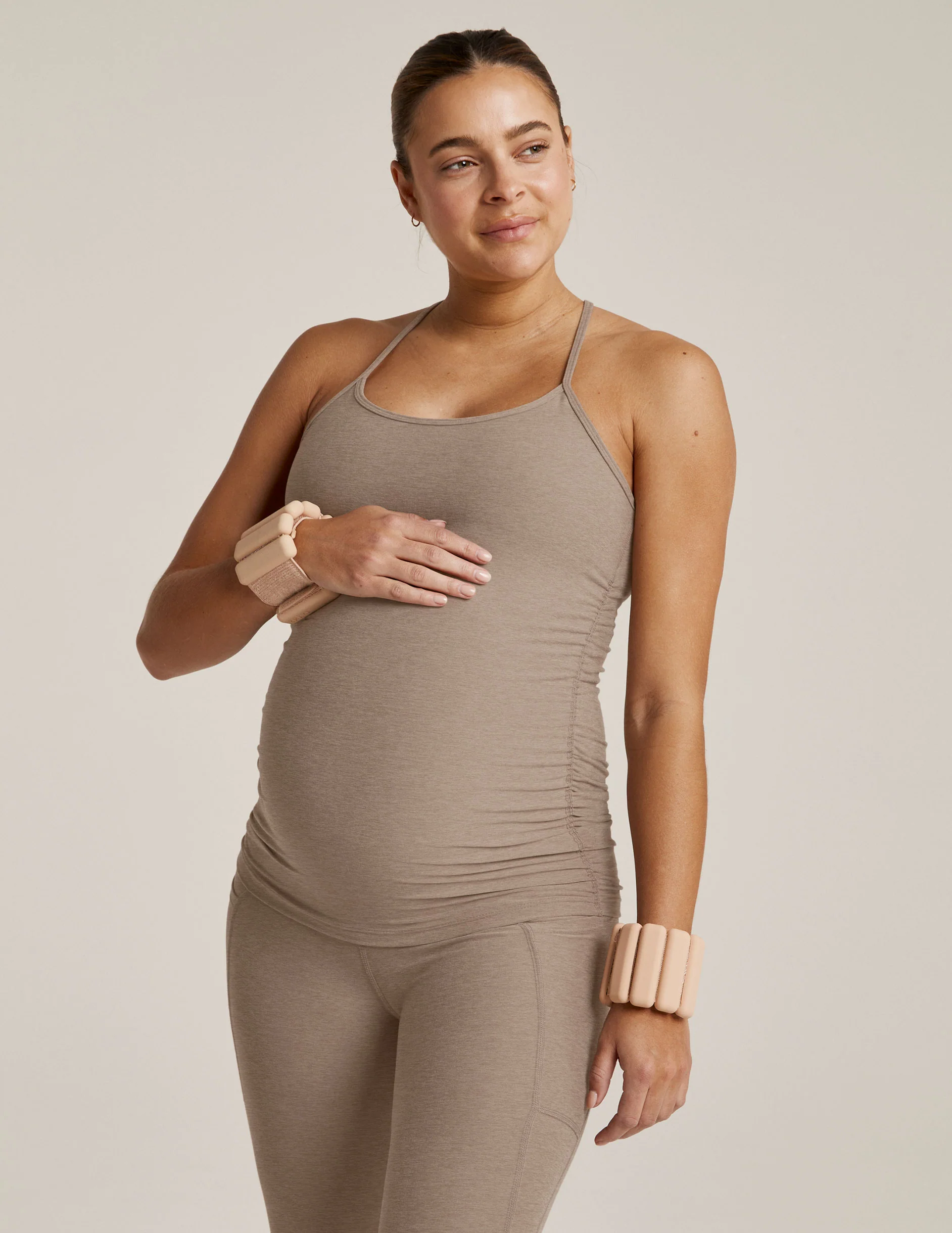 Spacedye™ Keep Your Cool Maternity Slim Racerback Tank - Image 2