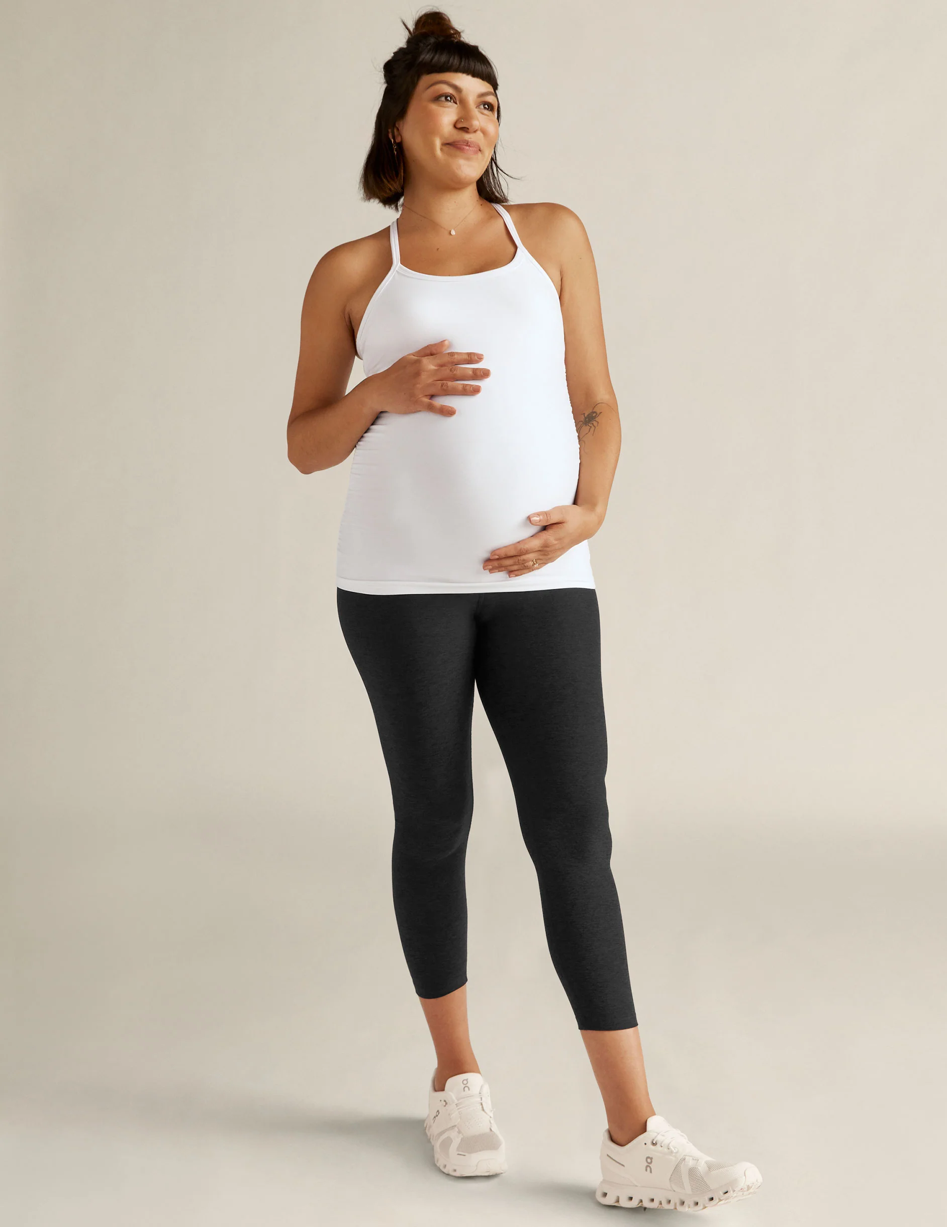 Spacedye™ Love The Bump Capri Maternity Legging - Image 5