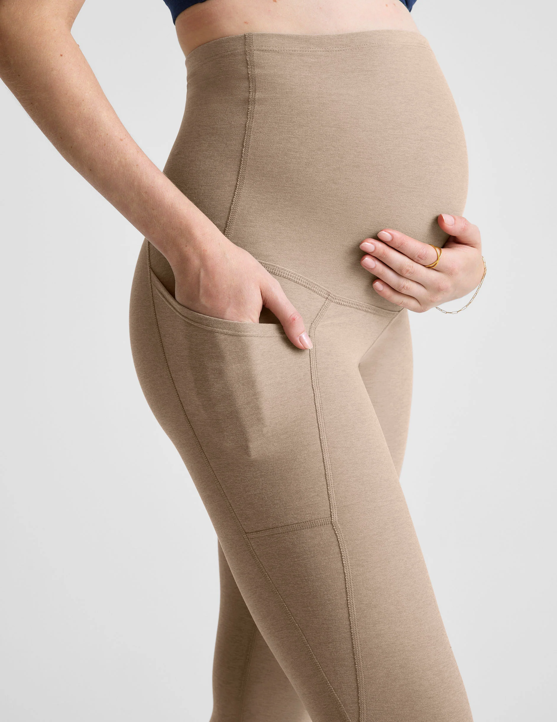 Spacedye™ Love the Bump Maternity Pocket Midi Legging - Image 4