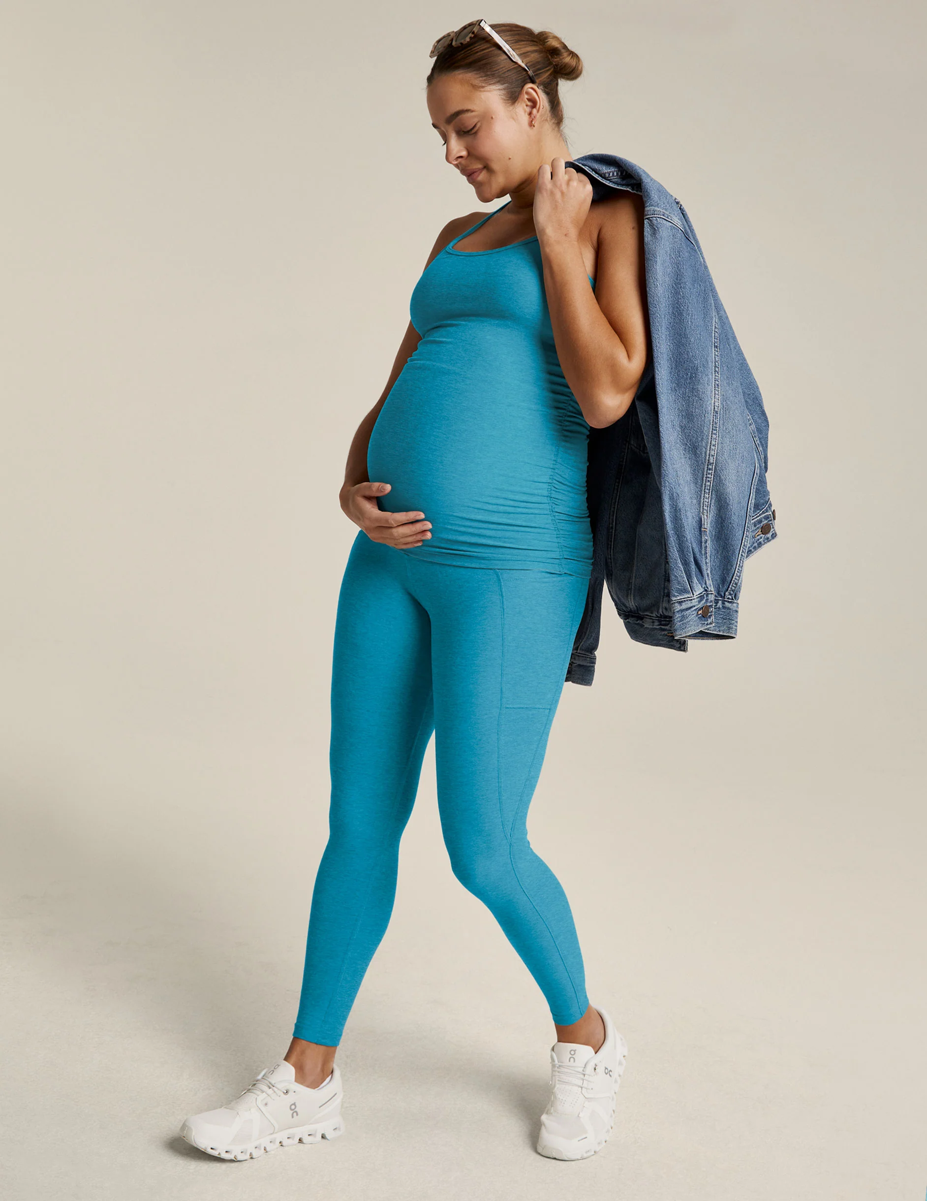 Spacedye™ Love the Bump Maternity Pocket Midi Legging - Image 5