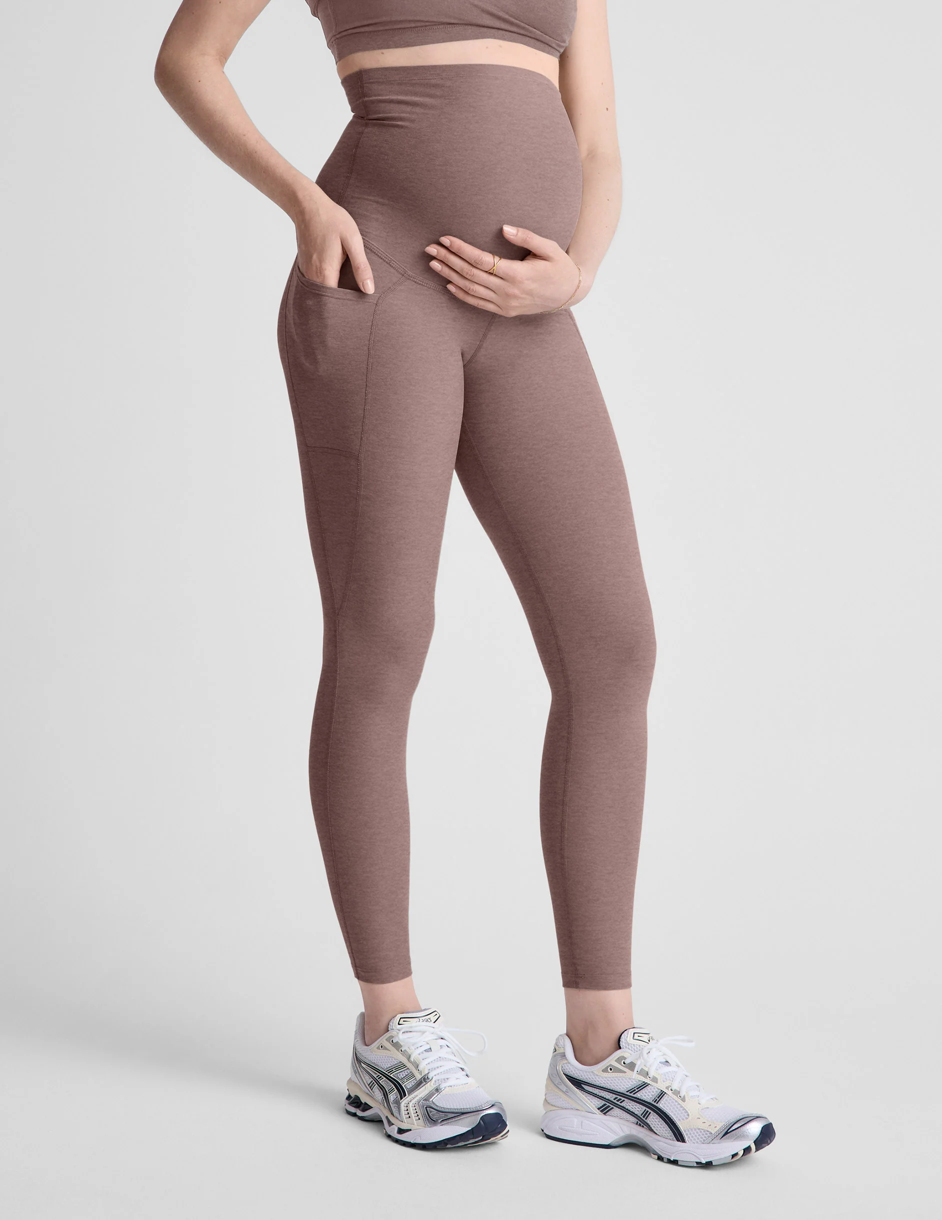 Spacedye™ Love the Bump Maternity Pocket Midi Legging - Image 2