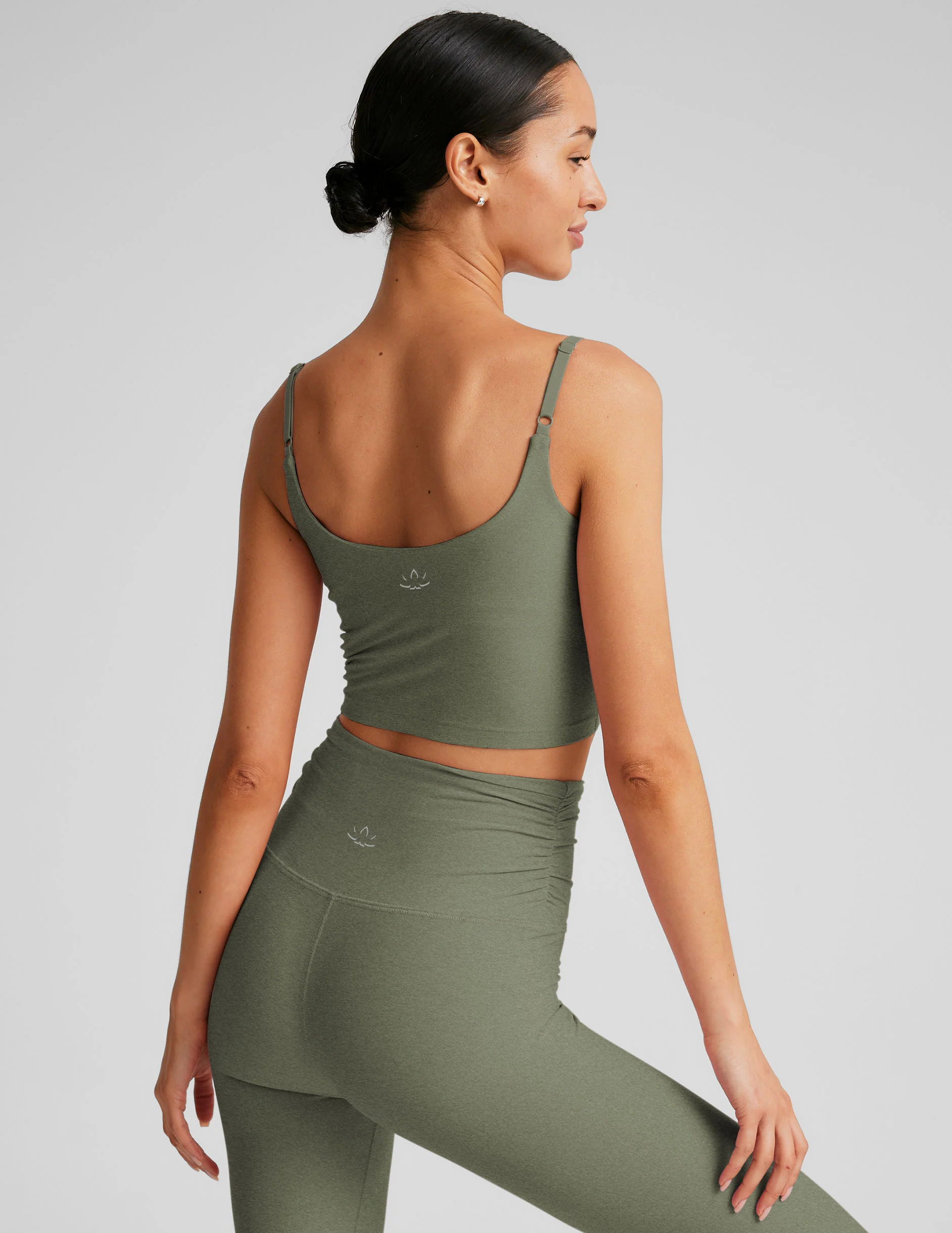 Spacedye™ Raise The Barre Shirred Cropped Tank - Image 3