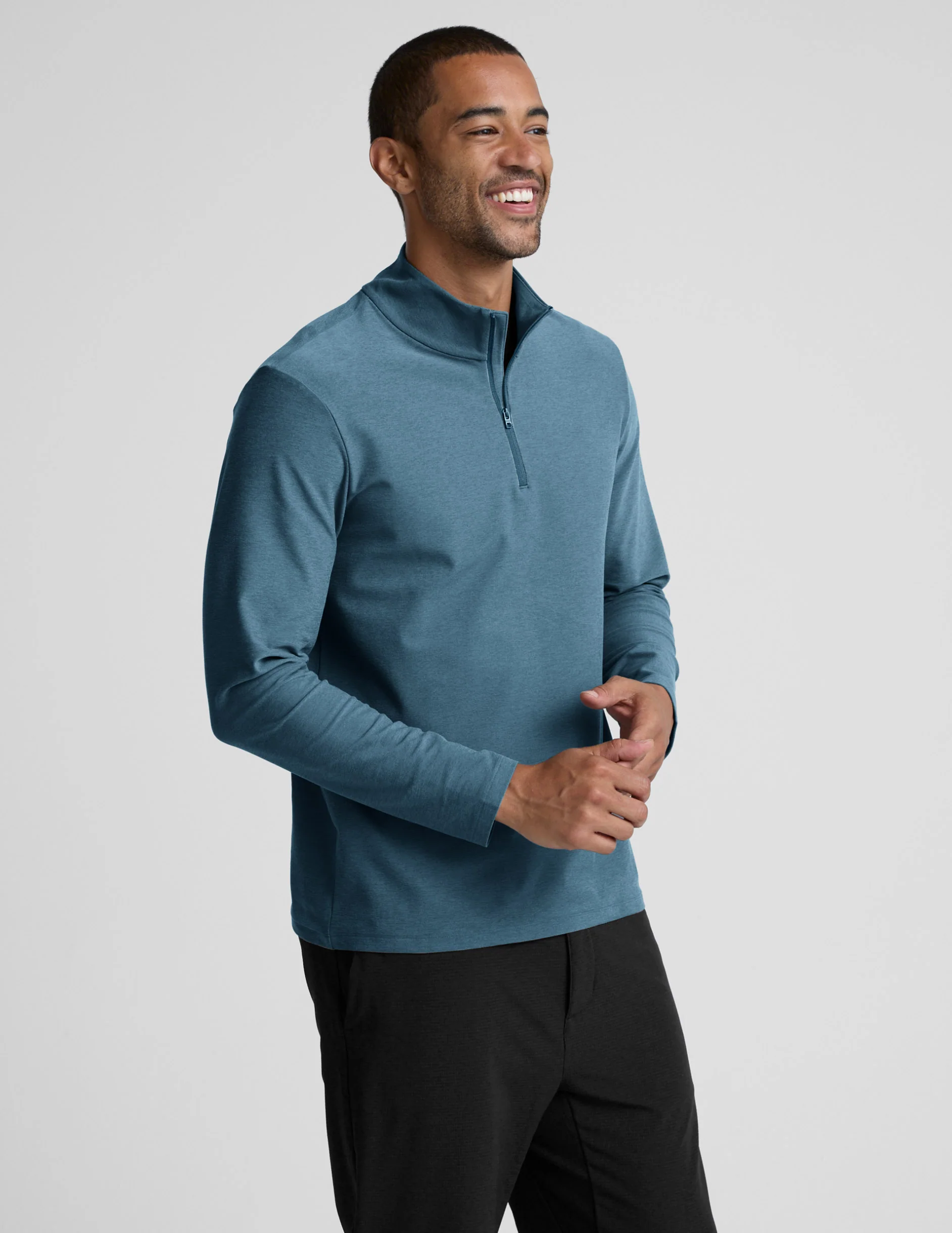 Spacedye™ Terrain Men's Quarter Zip Pullover - Image 2