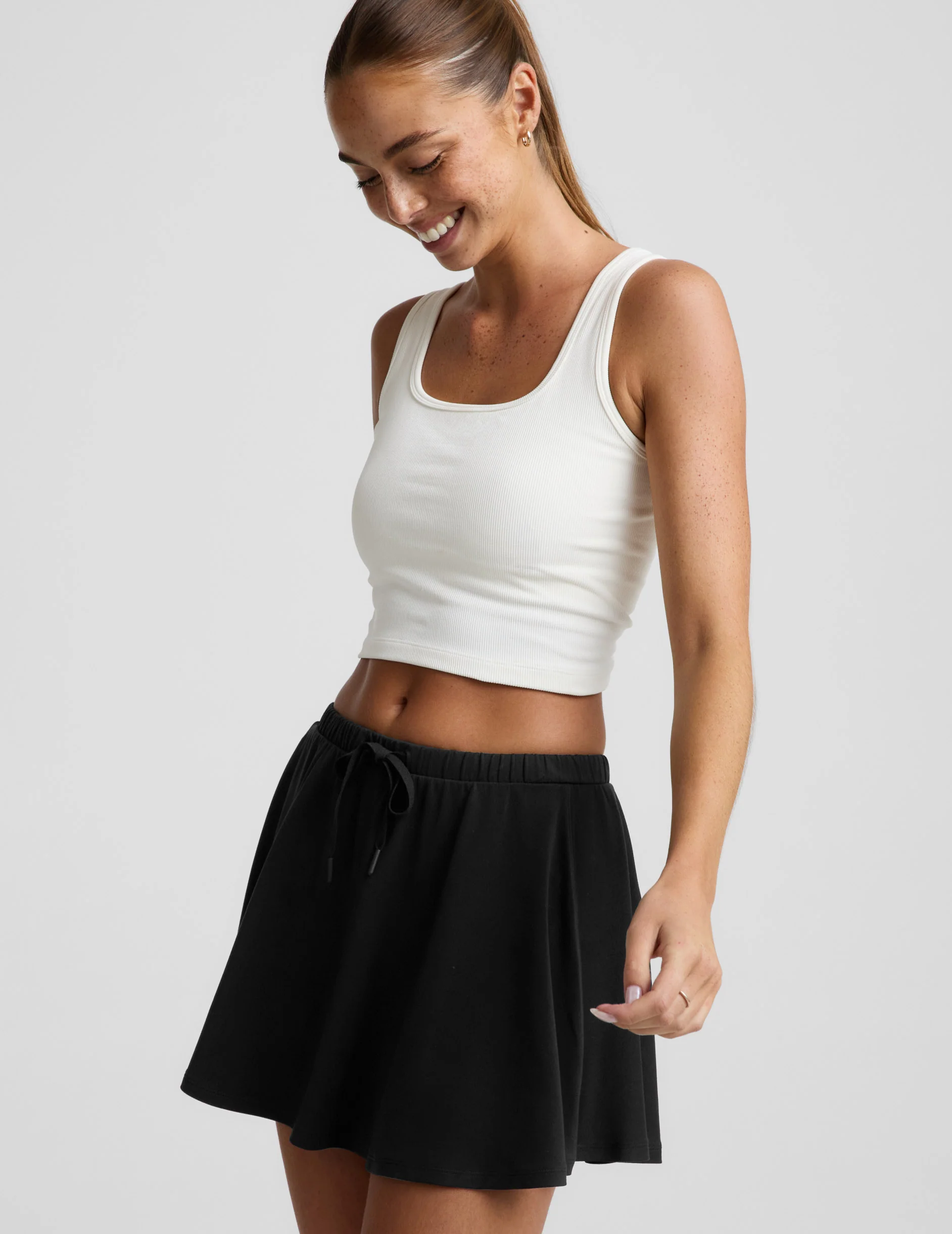 Sport Active Drawcord Mini Skirt - Image 3