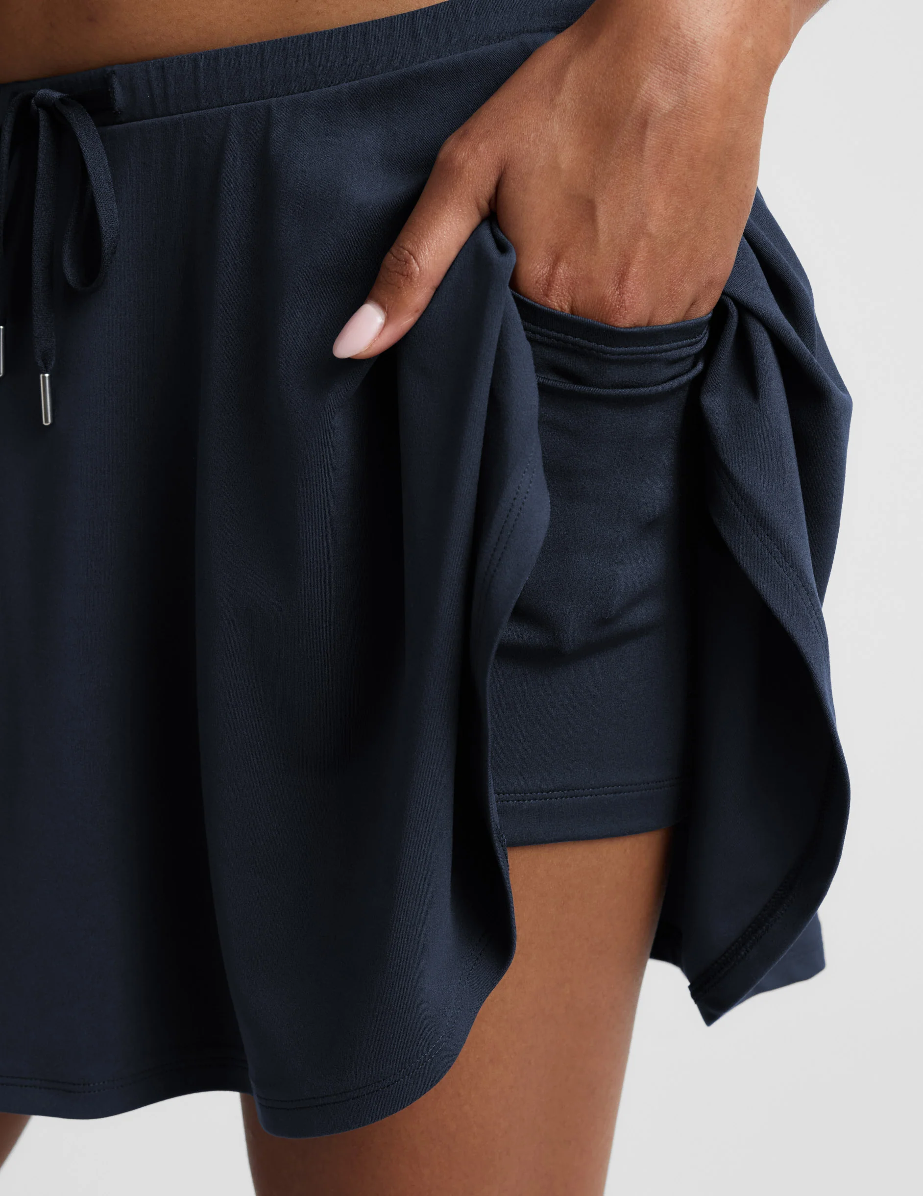 Sport Active Drawcord Mini Skirt - Image 4
