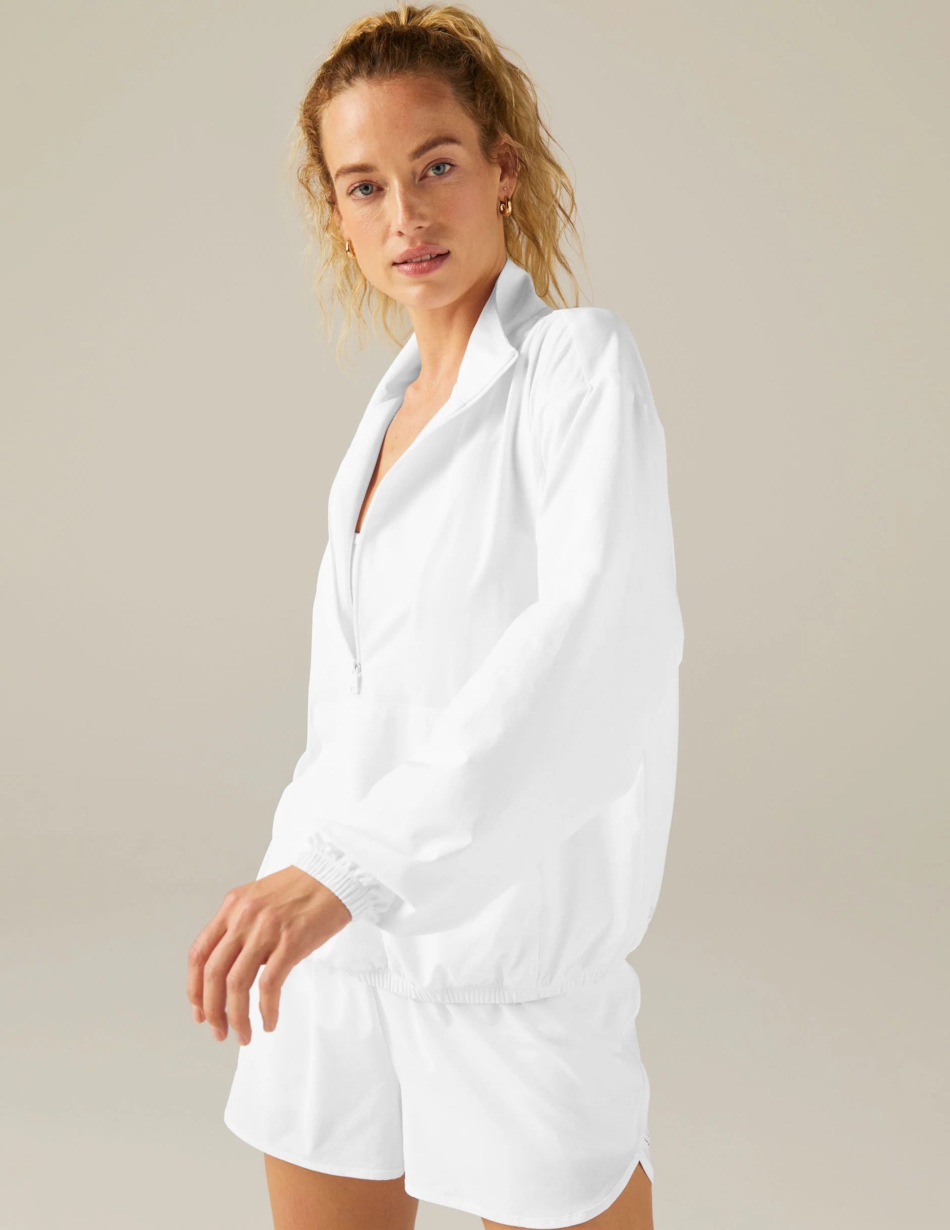 Stretch Woven In Stride Half Zip Pullover - Image 3