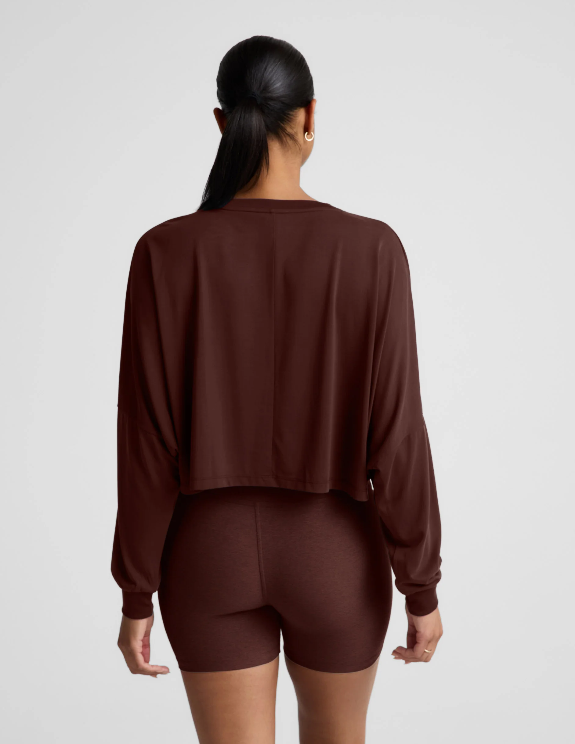 Studio Luxe Cropped Long Sleeve Tee - Image 3