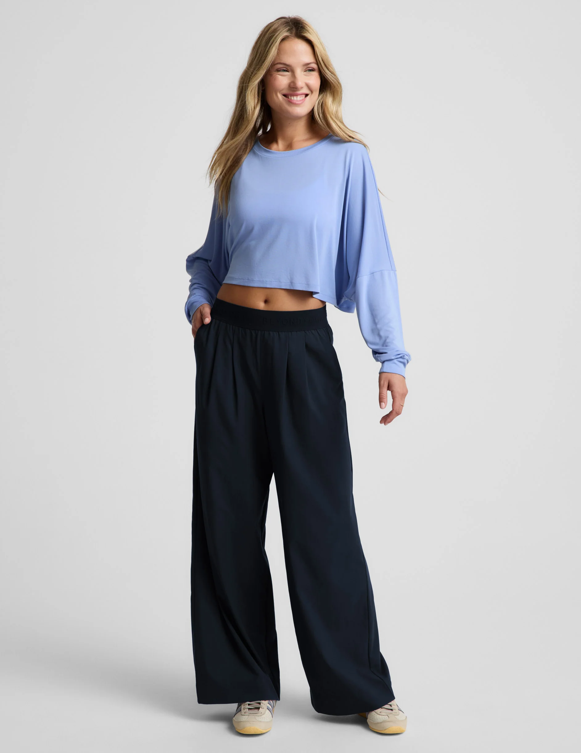 Studio Luxe Cropped Long Sleeve Tee - Image 2
