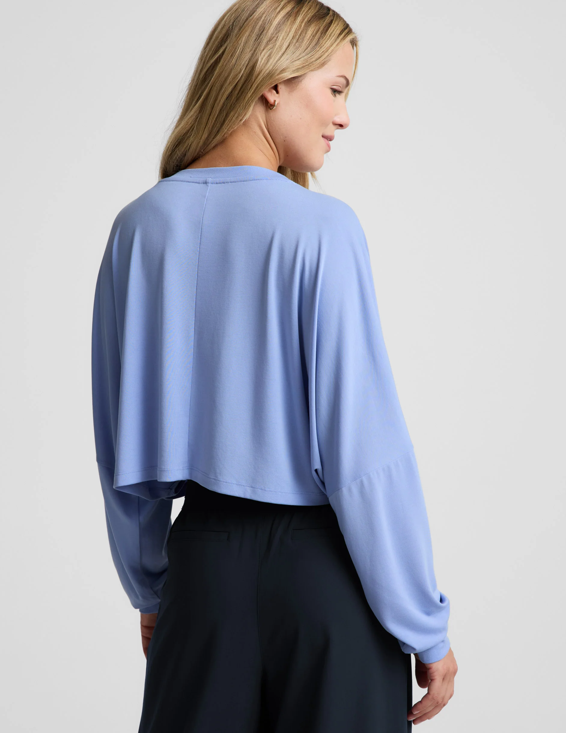Studio Luxe Cropped Long Sleeve Tee - Image 3