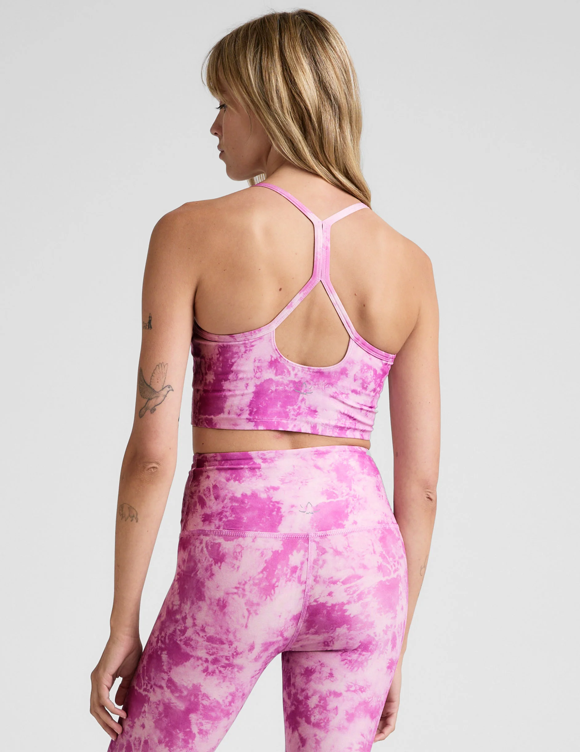 Sunset Violet Icedye SoftMark Slim Racerback High Cropped Tank - Image 3