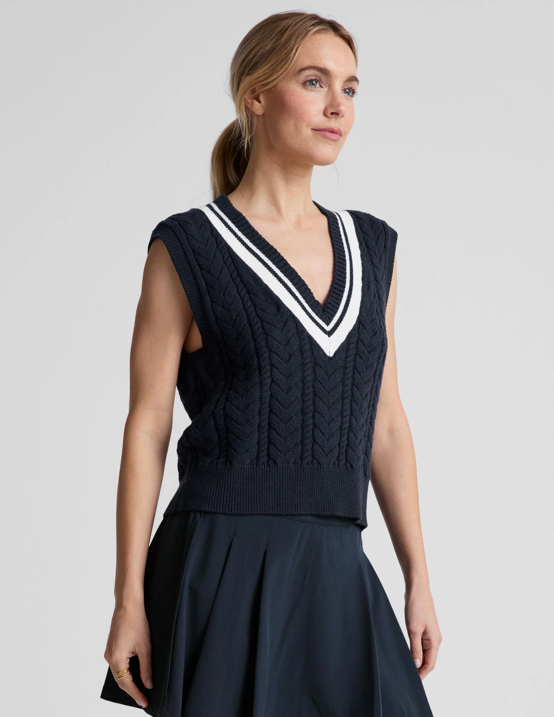 The Cable Knit Vest - Image 2