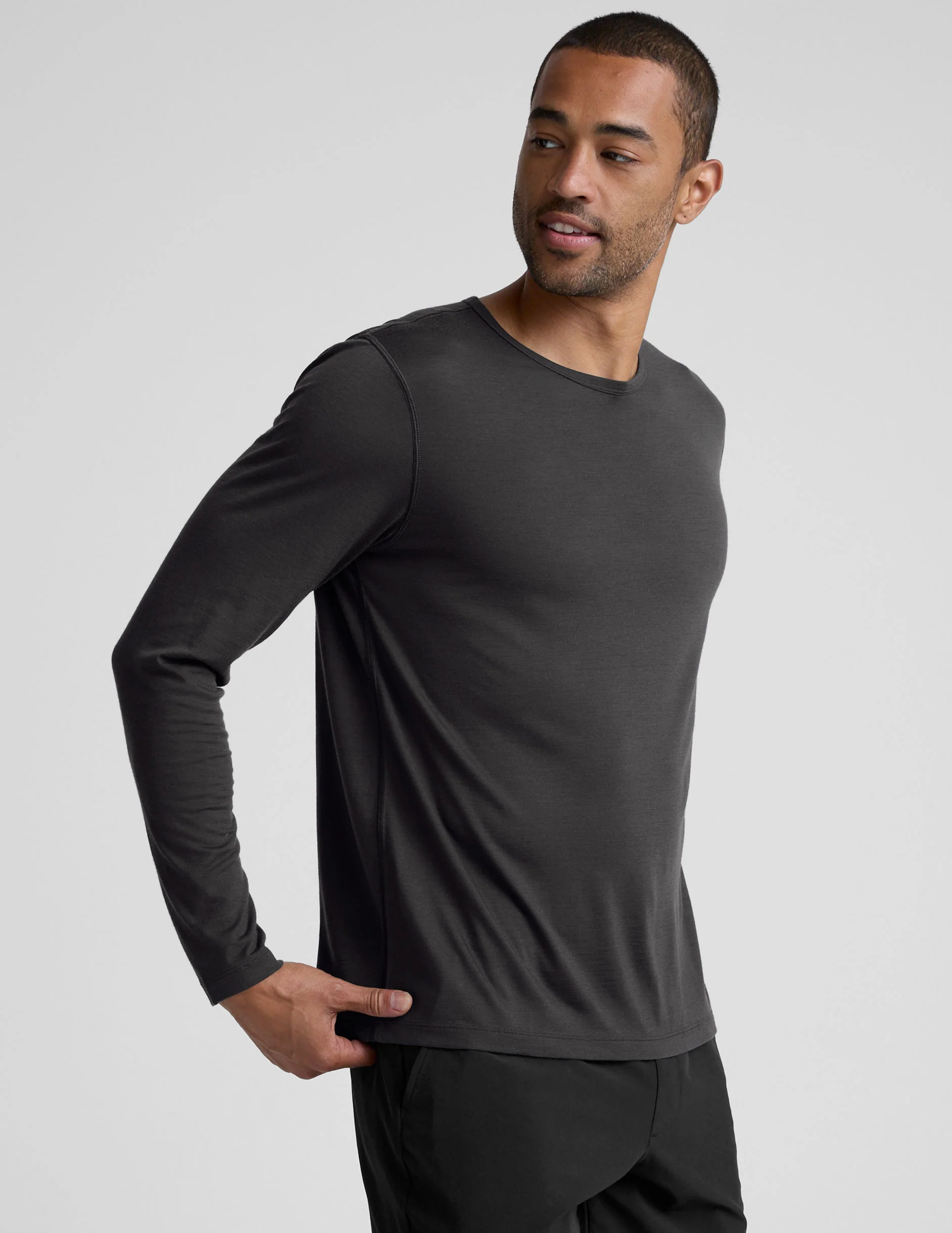 Merino Wool Men's Long Sleeve Crew - Image 2