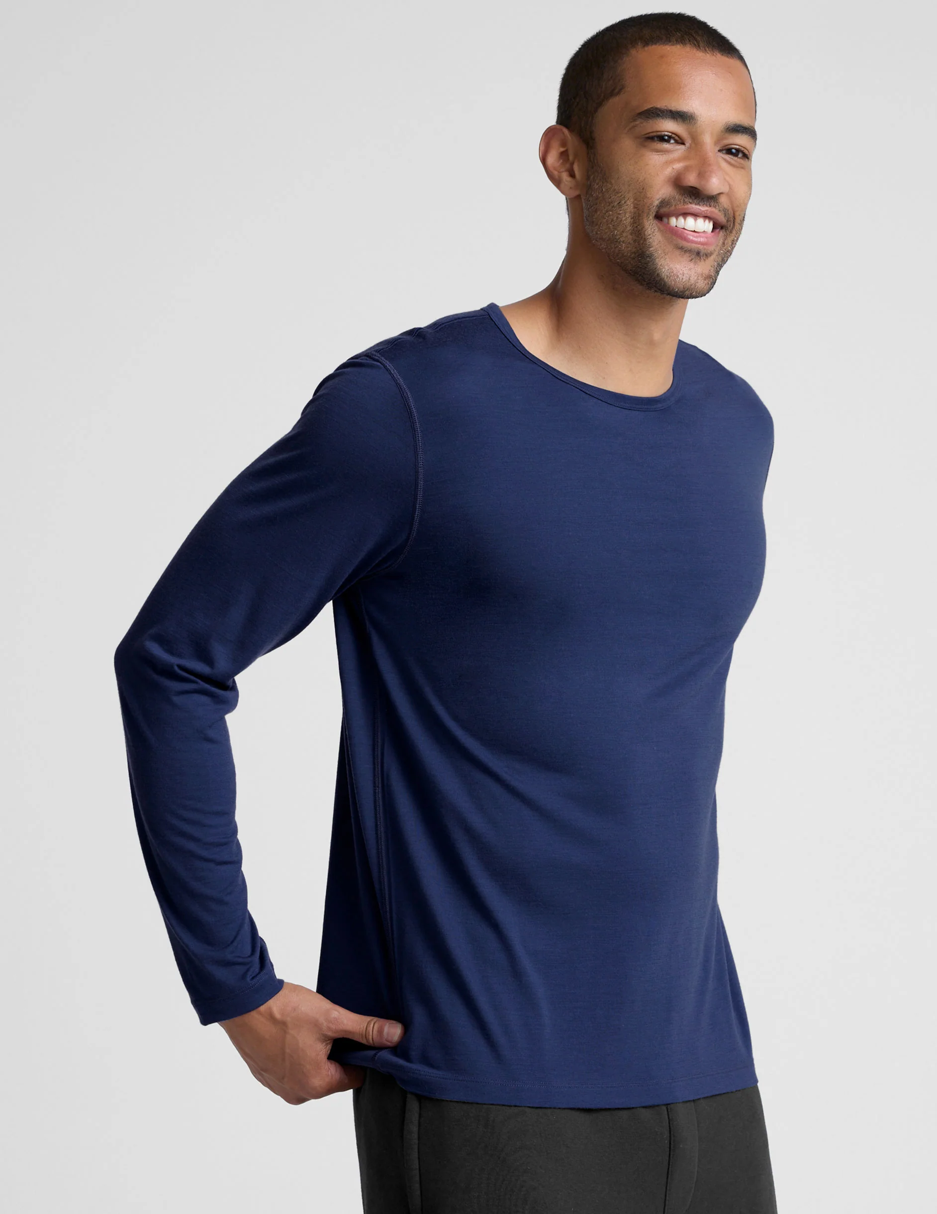 Merino Wool Men's Long Sleeve Crew - Image 2