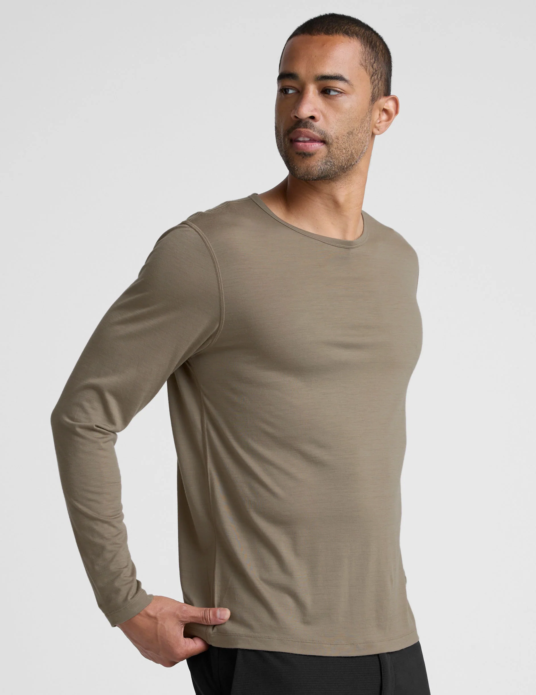 Merino Wool Men's Long Sleeve Crew - Image 3