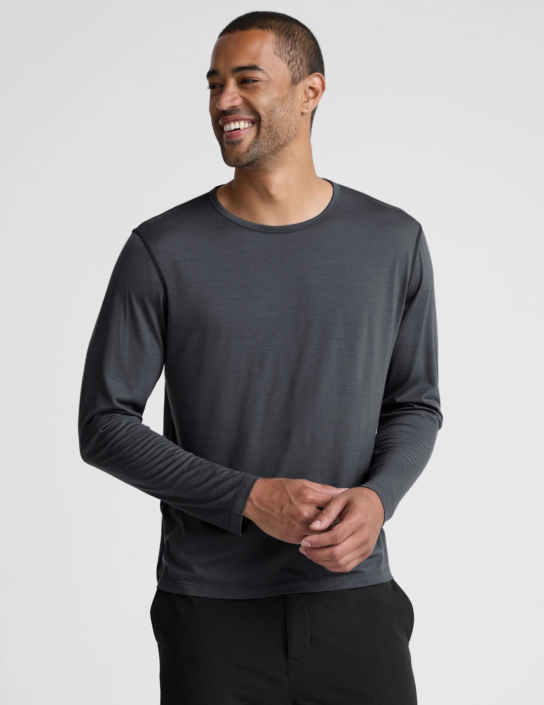 Merino Wool Men's Long Sleeve Crew - Image 2