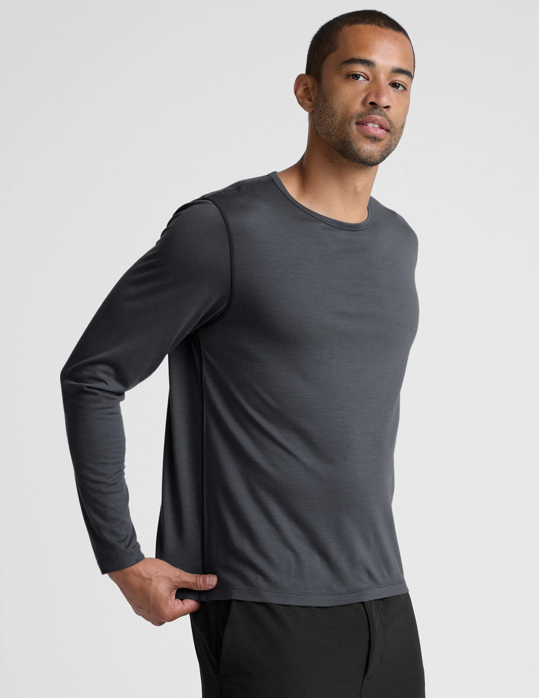 Merino Wool Men's Long Sleeve Crew - Image 3