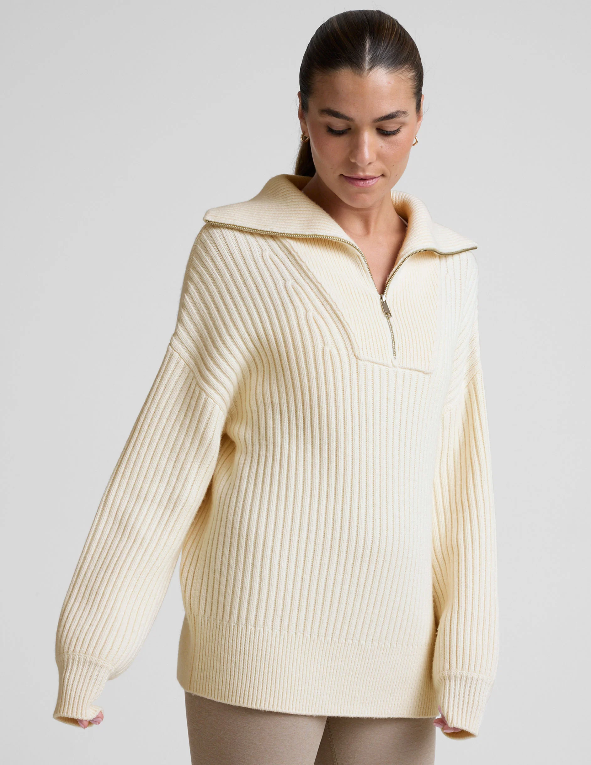 Wool Blend Collared Pullover - Image 5