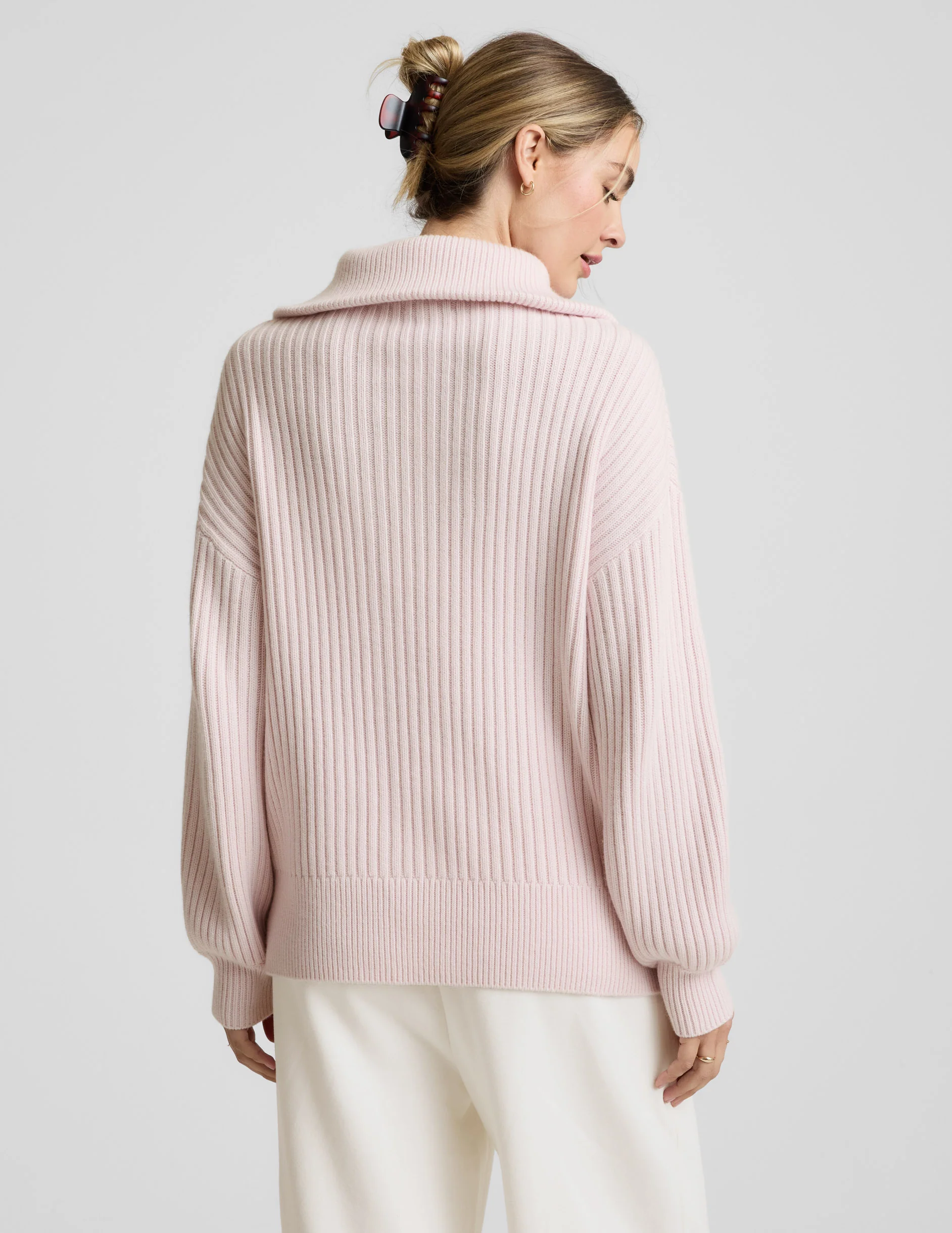 Wool Blend Collared Pullover - Image 5
