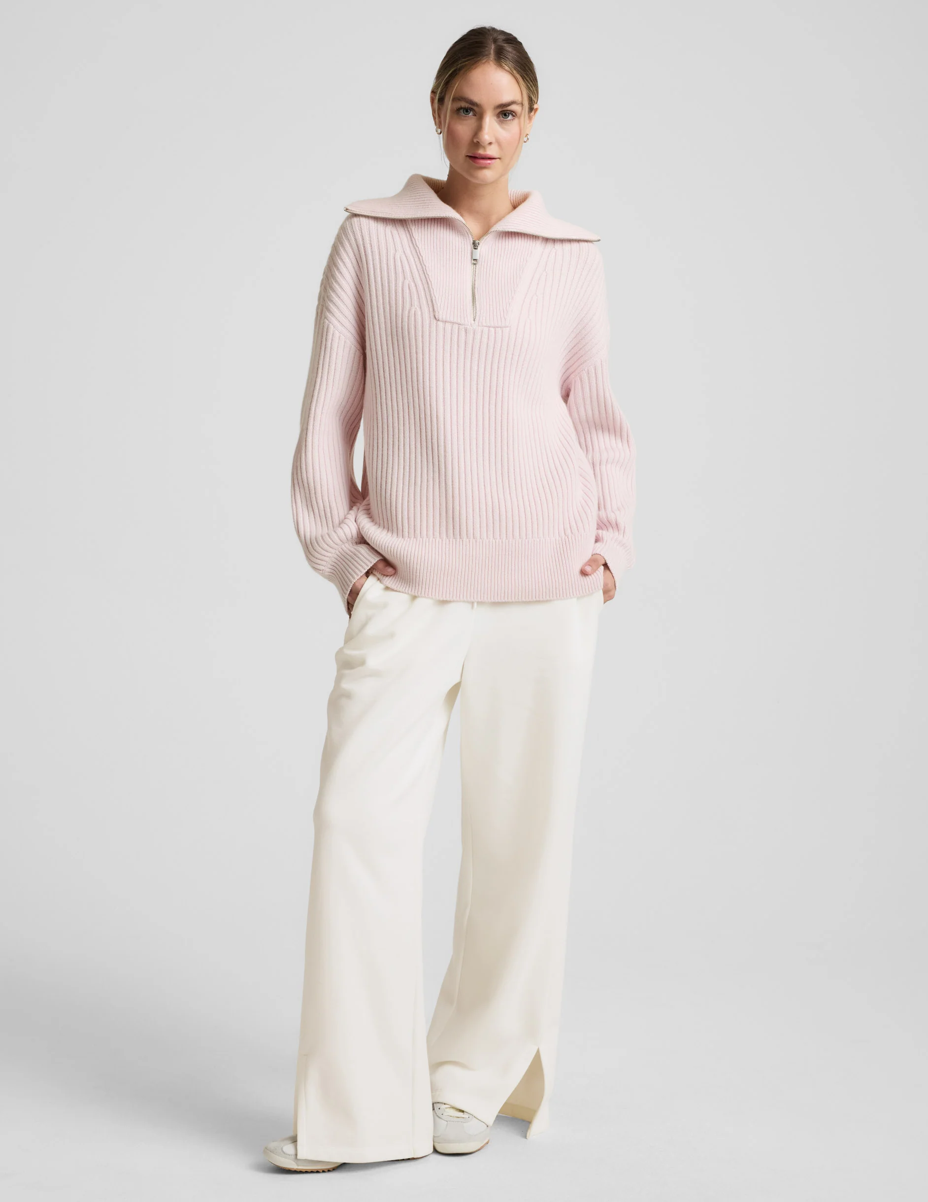 Wool Blend Collared Pullover - Image 7