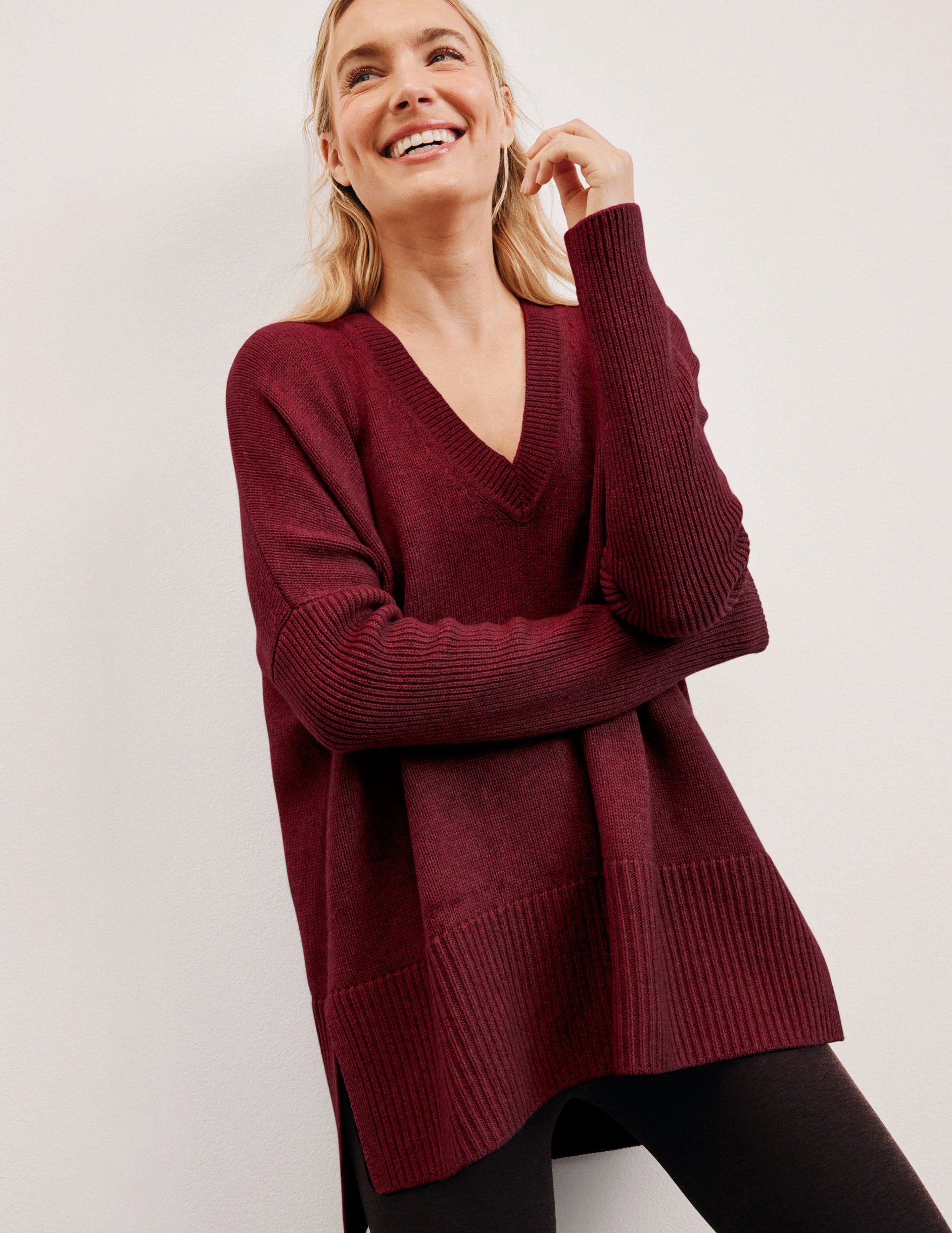 Wool-Cashmere V-Neck Sweater - Image 6